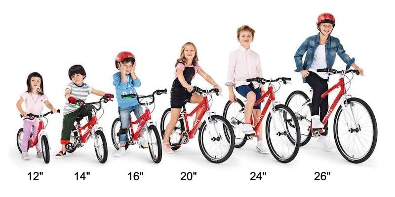 kids bike size 16
