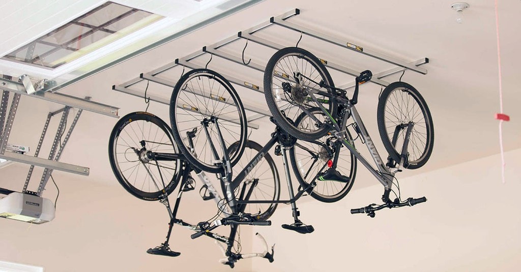 hanging garage bike rack